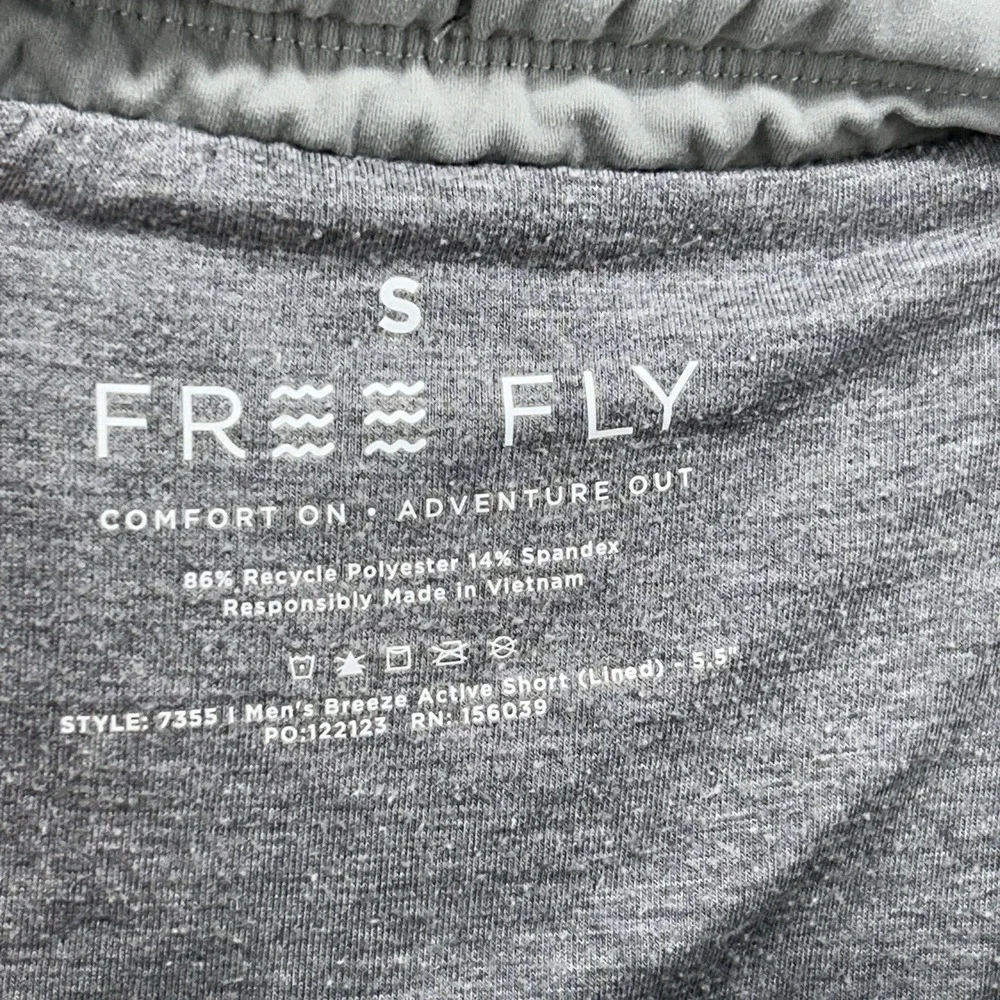 Free Fly‎ Shorts Men Size Small Gray Activewear Drawstrings Gym